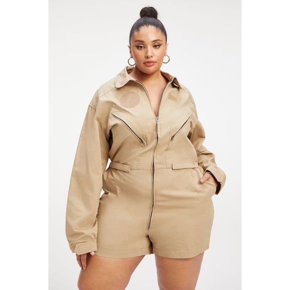 Short Khaki Flight Suit
